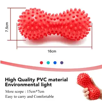 

Gym Peanut Shape Spiky Trigger Point Muscle Pain Stress Relief Massage Ball