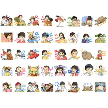 

40pcs/set Whisper of the Heart Korean Precut Decoration Stickers Desk Organizer School Supplies Office Accessories