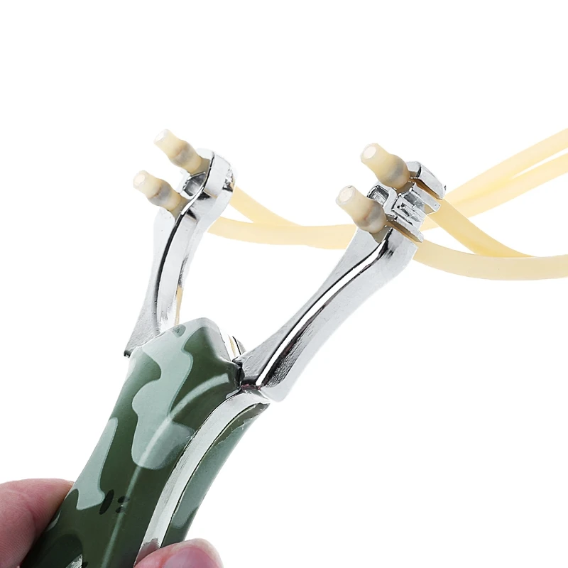 

Powerful Slingshots Alloy Camouflage Catapult Bow Outdoor Hunting Tool Accessory