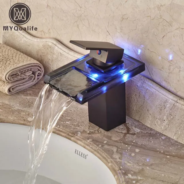 Free Shipping Led Light Gl Bathroom Vessel Sink Faucet One Hole Free Shipping Led Light Gl Bathroom Vessel Sink Faucet One Hole Lavatory Mixer Taps