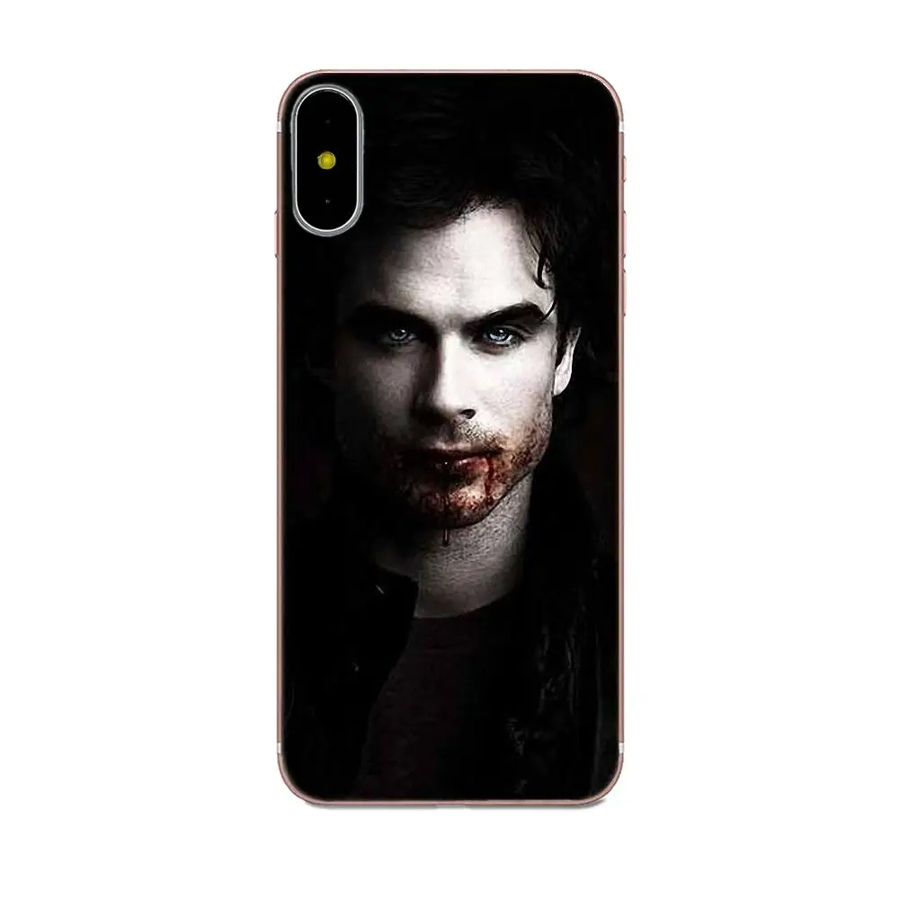 Дневники вампира Деймон Ян Сомерхолдер для Galaxy A3 A5 A7 On5 On7 2015 2016 2017 Grand Alpha G850 Core2 Prime