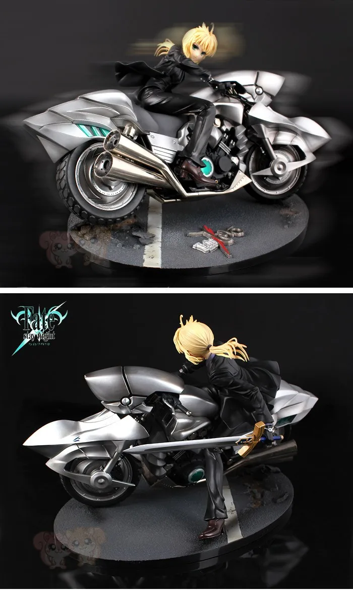 Fate Zero Stay Night Saber Motored Cuirassier 1/8 Scale PVC Action Figures Motor Bike Figure Collection Model Toy Gift