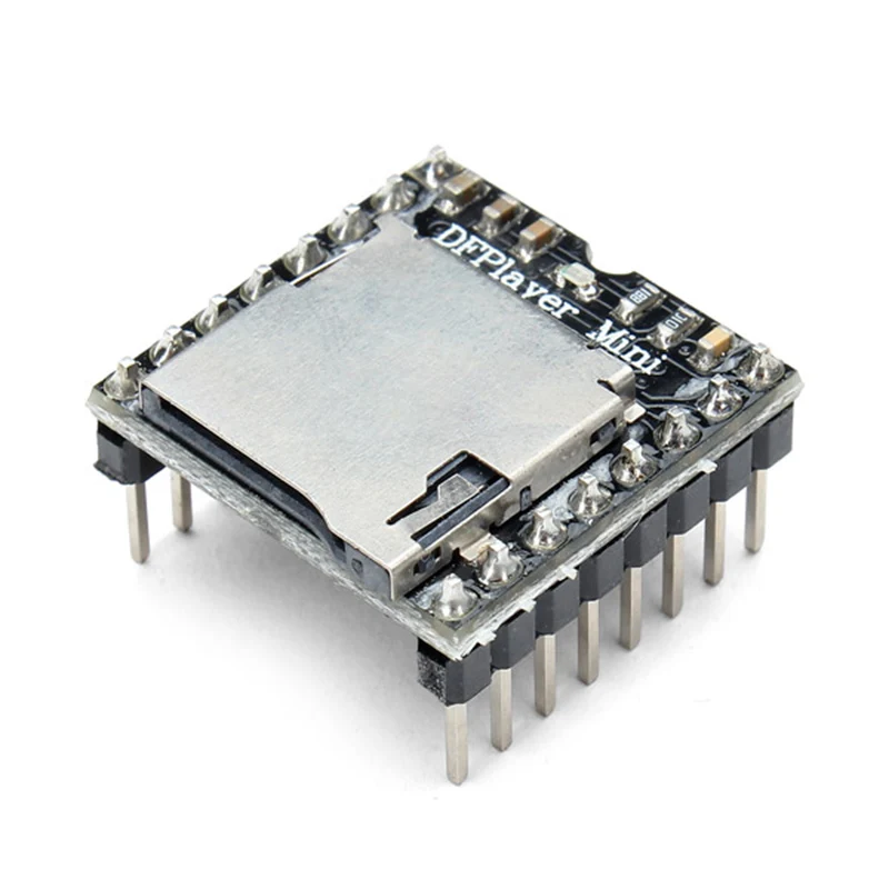 LEORY DFPlayer мини MP3 плеер модуль для Arduino 24-битный ЦАП Выход голосовой модуль Поддержка MP3/WAV/WMA TF usb-флеш-накопитель ввода-вывода Управление