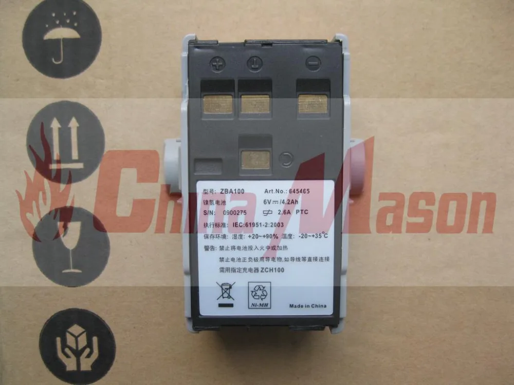 100% абсолютно новый GEOMAX ZBA100 Аккумулятор для ZTS602 ZTS602S ZTS602LR общая станция высокое
