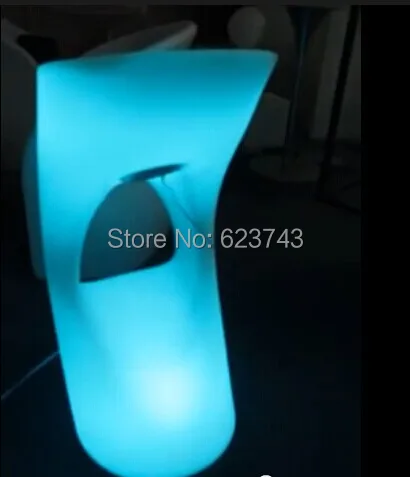 LED illuminated Bar Chair seat SL-LSC3840 waterproof with remote control+110/220V Adapter,LED light up Bar stool chair outdoor