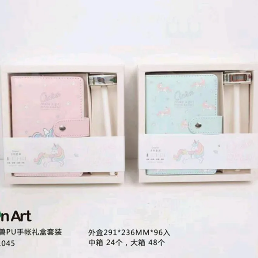 

1 pcs Unicorn PU Leather Spiral Notebook Original Office Person Binder Weekly Planner/agenda Organizer Cute Diary Stationery