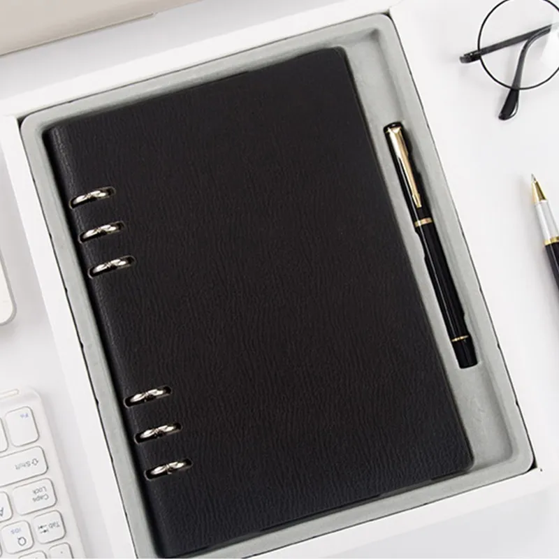 

A5 loose-leaf notebook, business gift box set, thick diary, creative notebook