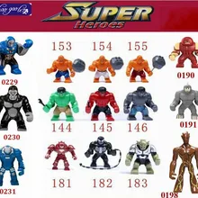 Haogaole 300 шт. большой Джаггернаут Venom ленивый VS Халк Бастер Зеленый Гоблин Игрушечные лошадки Marvel строительные Конструкторы фигурки кирпичи Игрушечные лошадки