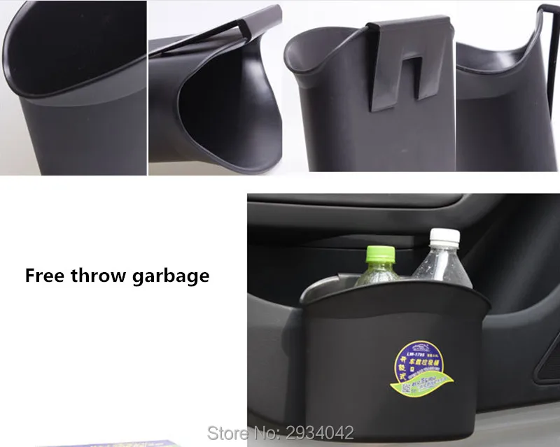New car styling Car Trash Rubbish Bin Dust Case Holder Box Accessories
