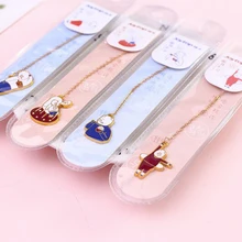 1 шт. металлическая Закладка Kawaii Lazy Pig сплав кулон Закладка милые клипсы закладка для студентов офисные школьные принадлежности канцелярские товары