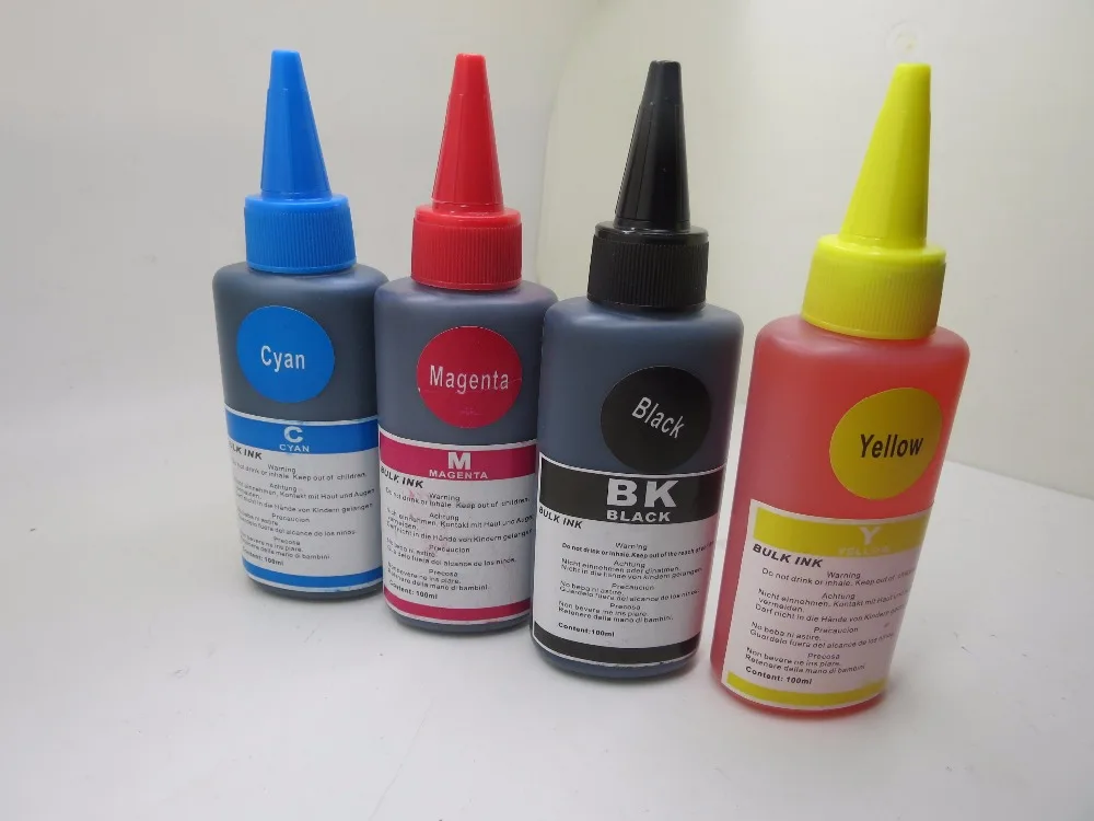 Specialized Bulk Ink K M C Y Dye Based Non Refill Ink Kit for Epson L210