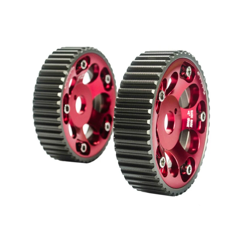 Hypertune-(1 пара) регулируемый алюминиевый шкив Cam gear для Toyota 1JZ 2JZ DOHC двигатель красный HT6531R