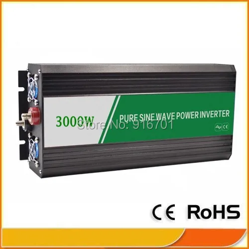 

DHL FEDEX UPS express 2000W Pure Sine Wave Inverter DC to AC 4000 Watt Peak Power, Off Grid Wind Solar System Inverter