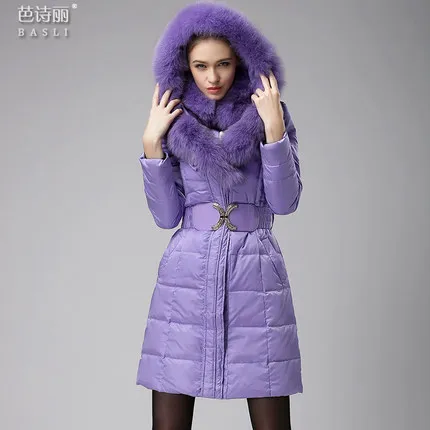 Cheap 2016 new hot winter Thicken Warm woman Down jackets Coats Parkas Outerwear fox Fur collar Hooded long plus size 2XXL Slim