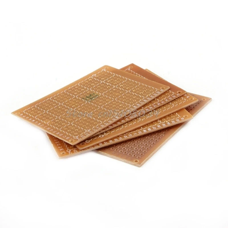 5 шт. 5*7 см Односторонний Прототип печатная плата Veroboard Stripboard DIY PCB G08 оптовая
