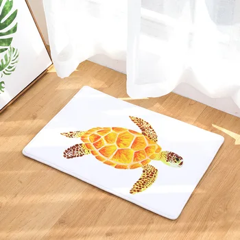 

CAMMITEVER Sea Animals Turtle Rugs Waterproof and Oil Proof Carpet Doormat,Lemon,Blue,Purple,Coffee12 Colors Non-Slip Runner