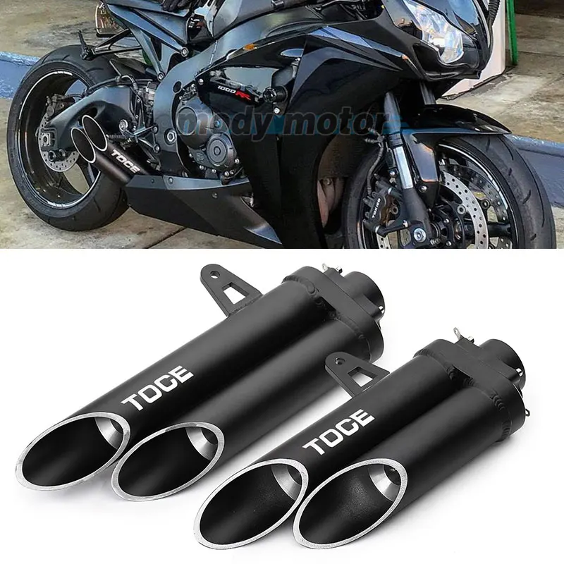 

Akrapovic Motorcycle Exhaust Double Pipe Pot Echappement Moto DB Killer Universal For TOCE Z800 Z900 Z1000 R1 R6 R15 R25 R3 MT07