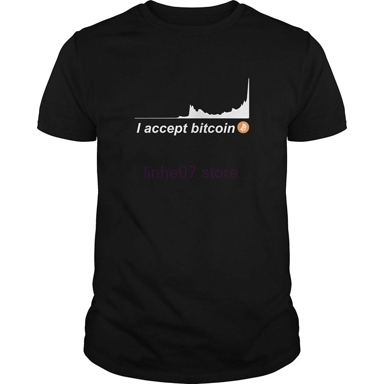 Gildan BamaProud Accept Bitcoin Cryptocurrency Logo Funny T-Shirt For Men - Bitcon Lover Shirts Gifts