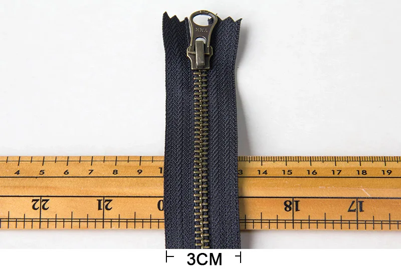1 шт. YKK 5 # разъемная застежка молния металлическая бронзового цвета с закрытым