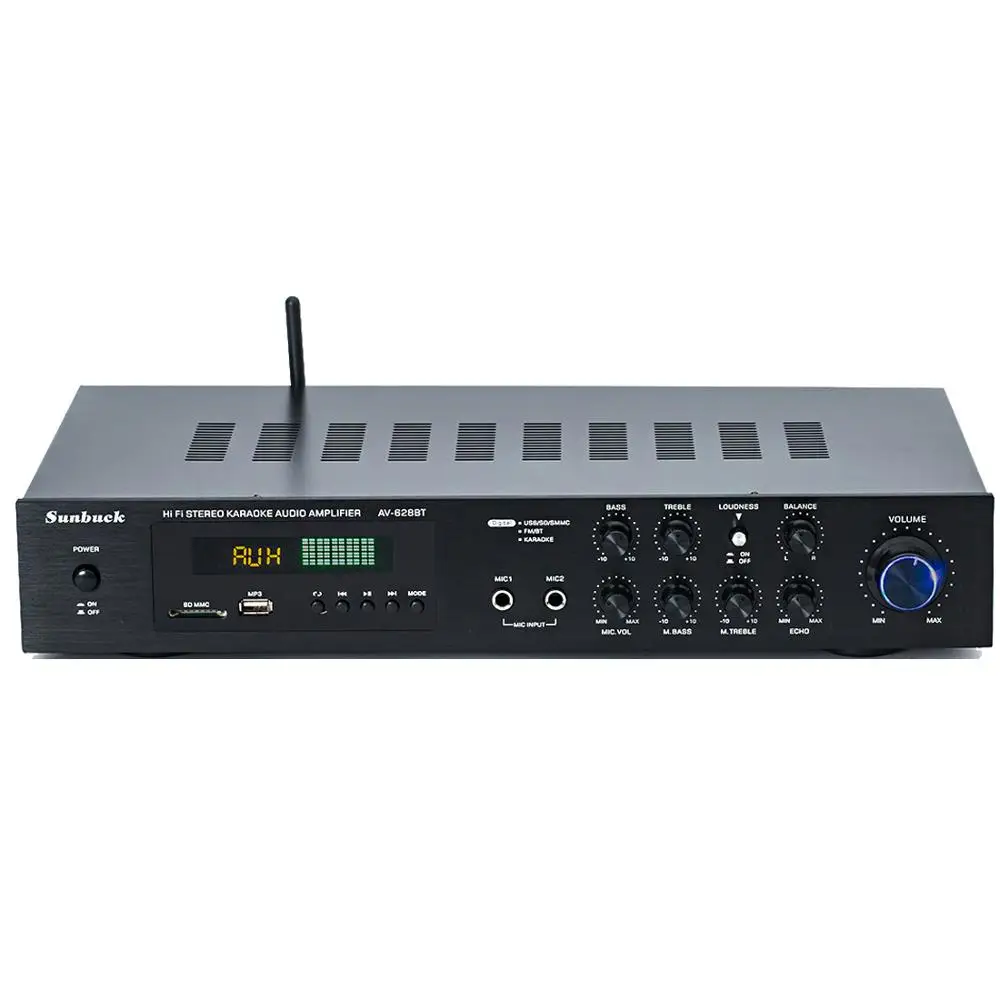 220V 5,1 channel 400W высокая мощность SD USB FM Bluetooth дистанционное управление усилитель мощности домашний av усилитель|Усилители мощности|   | АлиЭкспресс