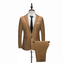 MJARTORIA, роскошный мужской костюм, приталенные блейзеры для мужчин, деловой костюм, официальная вечеринка, повседневная одежда, костюмы(пиджак+ брюки