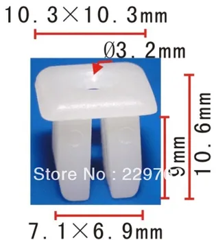 

100PCS Free Shipping Radiator Grille Nut For Renault 8934-201-263 For Chrysler 6000943 Plastic Clips Fasteners Clips Automotive