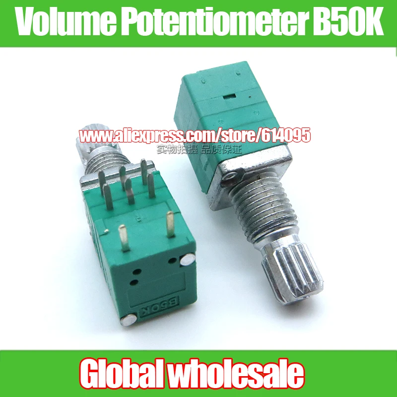 4pcs HIVI S3W Volume Potentiometer B50K / High Precision 10 Dual