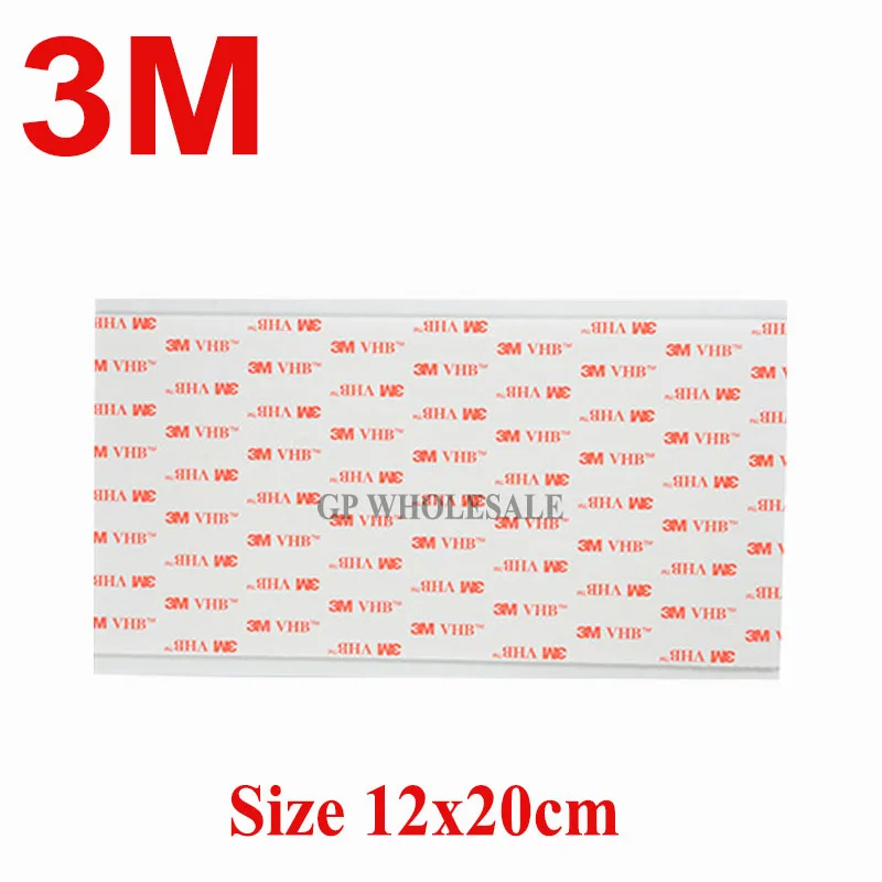3M VHB 4910 Clear Double-sided Acrylic Foam Tape 12cm*20cm Accept customize size 120mmx200mm | Канцтовары для офиса и дома