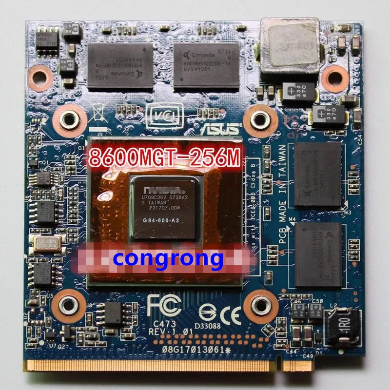 Placa de Vídeo Gráfica Vga do Portátil para Asus C90p C90s C473 P555 G84600-a2 8600m gt 256mb G84-600-a2