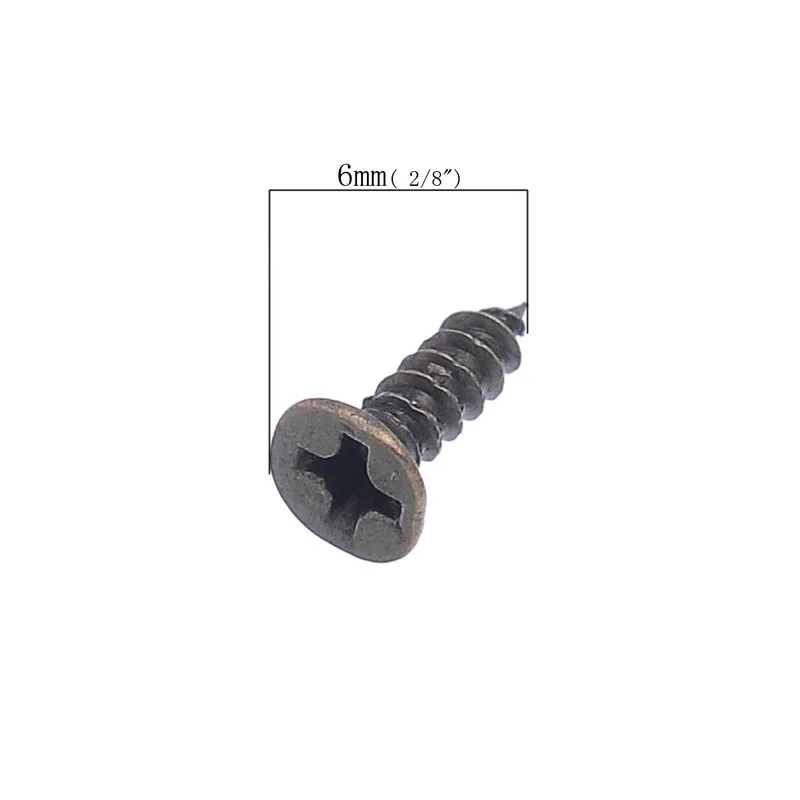 500PCs-Flat-Round-Head-Phillips-Screws-Fit-Hinges-Recessed-Countersunk-Self-Tapping-Screws-Bronze-Tone-6x2mm (2)