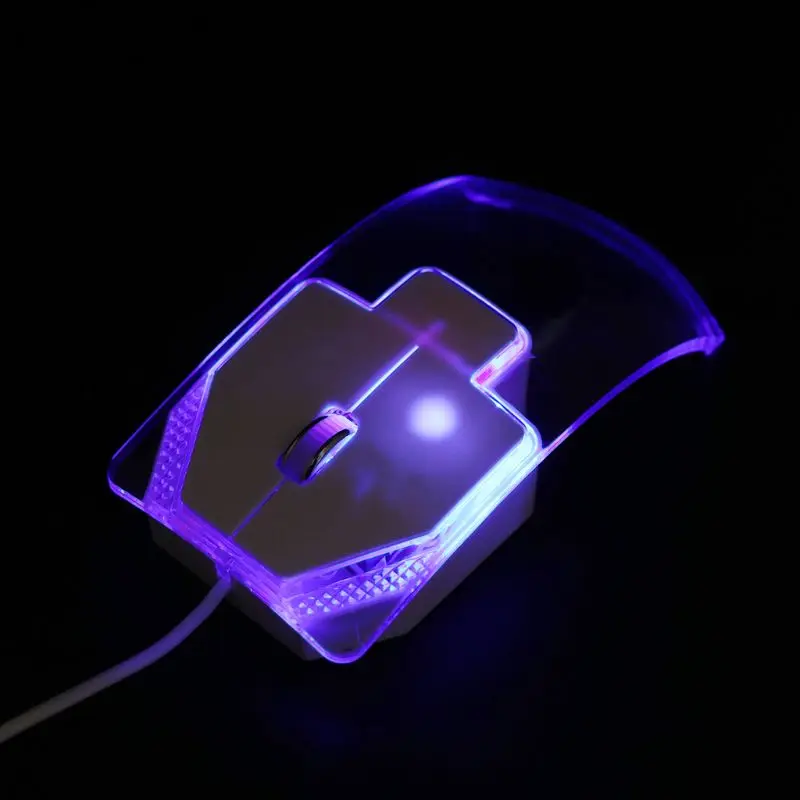 Wired Mouse Ergonomic Mice Colorful LED Light 3 Buttons Gaming Accessories PC Laptop Dasktop Computer