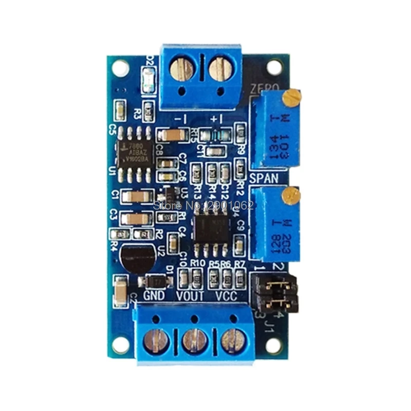 

Current To Voltage Module 0/4-20mA To 0-3.3V 5V 10V Voltage Transmitter Drop ship