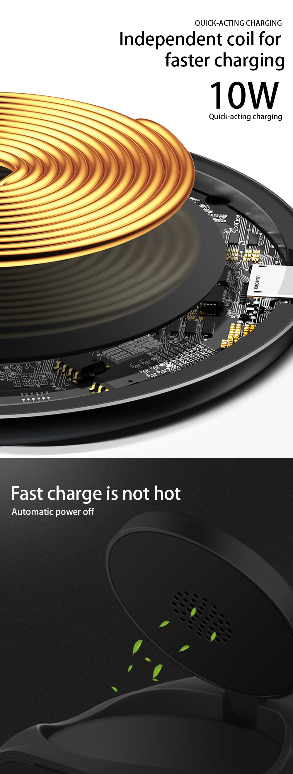 Ascromy 3 USB QI Wireless Fast Charger Stand For Samsung Galaxy S9 Plus S8 S9plus S7 Note 8 9 iPhone X 8 Chargeur Induction Dock (4)