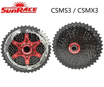 

SunRace 10 speed Cassette Bicycle Freewheel SunRace SMS3 & CSMX3 11-42T MTB Bike Freewheel different to 9 10 11v 11-40/42T