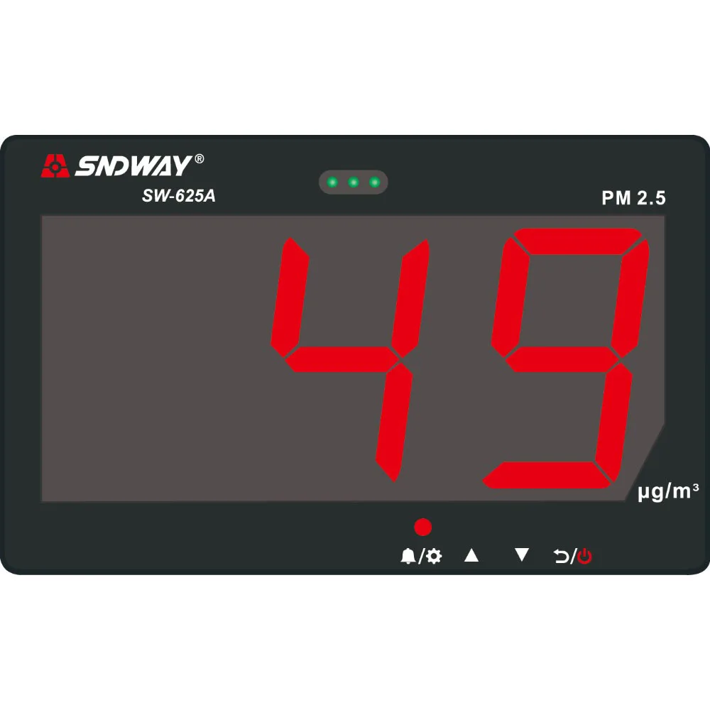 

Original SNDWAY Air Quality Monitor High precision Digital Hanging Type PM 2.5 Measuring Meter Air Quality PM 2.5 Detector