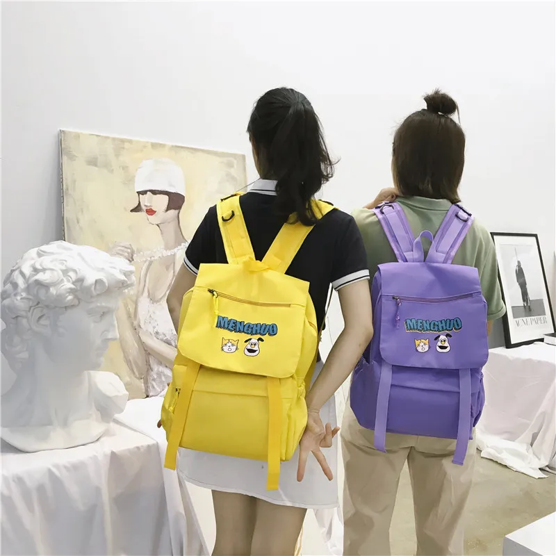 Menghuo Waterproof Nylon Women Backpacks Female Fashion Rucksack School Backpack for Girls Travel Bag Bolsas Mochilas Sac A Dos (11)