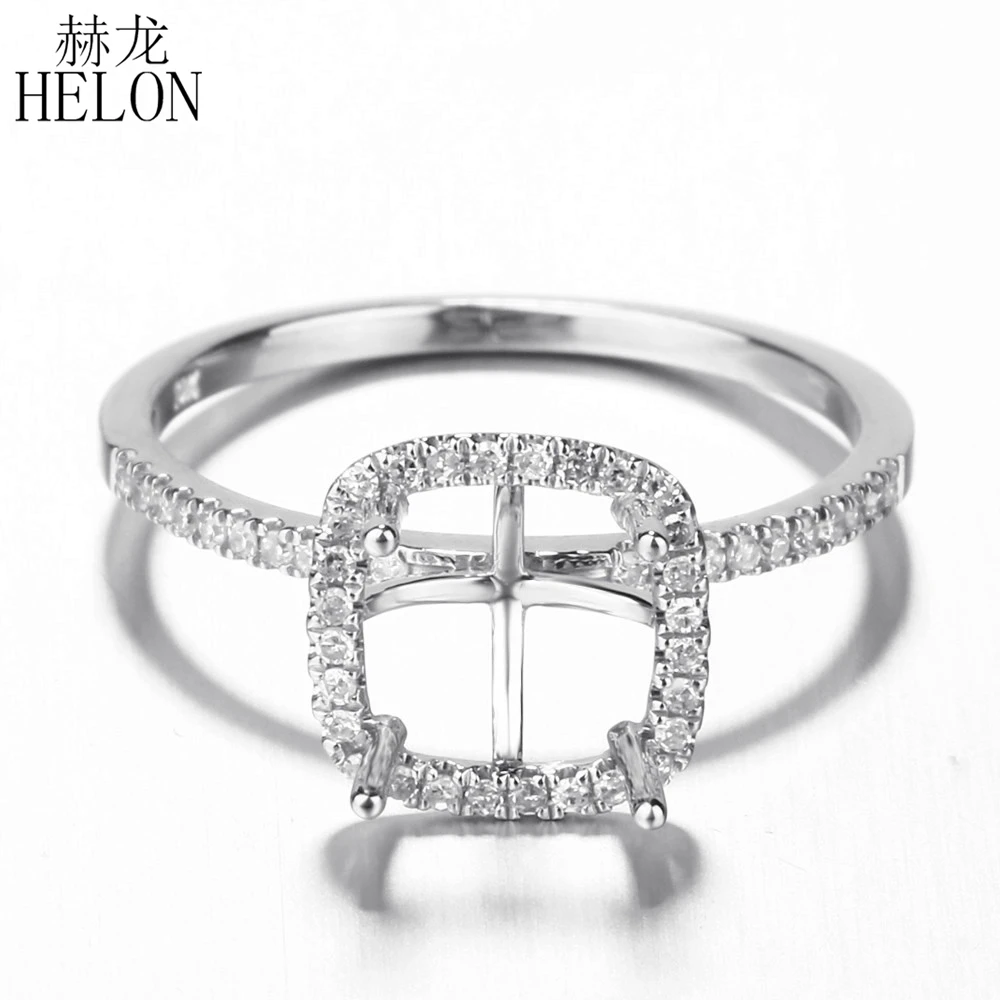 HELON 7x7 мм Подушка твердая 10 K (417) белое золото обручальное Обручальное Настоящее натуральное бриллианты Halo полу крепление ювелирные изделия ... HELON 7x7 мм Подушка твердая 10 K (417) белое золото обручальное Обручальное Настоящее натуральное бриллианты Halo полу крепление ювелирные изделия ...