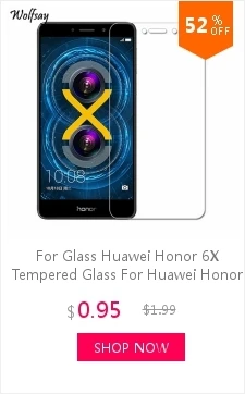 2 шт закаленное стекло huawei Honor 6X Защитная пленка для huawei Honor 6X стеклянная пленка для Honor 6X защитная пленка 5,5 дюймов Wolfsay