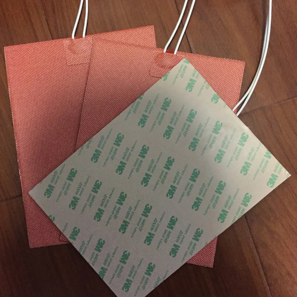 riscaldatore elettrico della gomma di silicone 24V 330*410MM 540W 3m