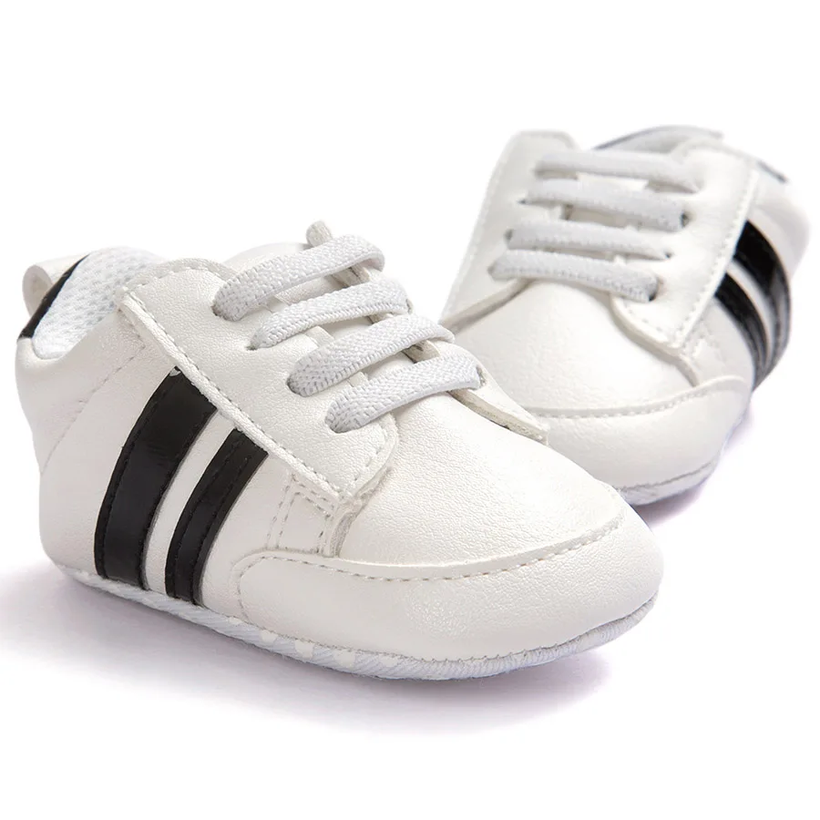 ROMIRUS Baby Boys Sneakers indoor Toddler Shoes First Walkers Soft Bottom For Children Kids Girls White