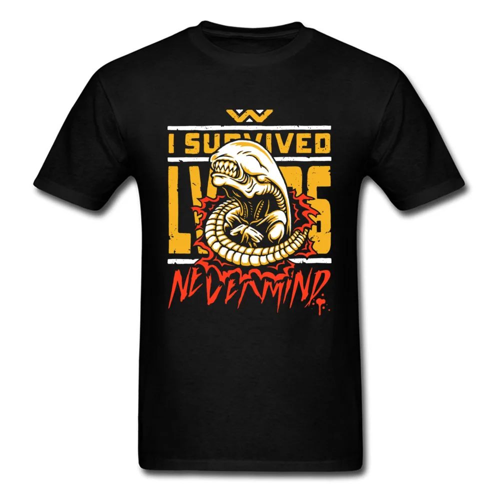 Jaws T Shirt I Survived Cool Fashion Full Cotton Digital Print Tee