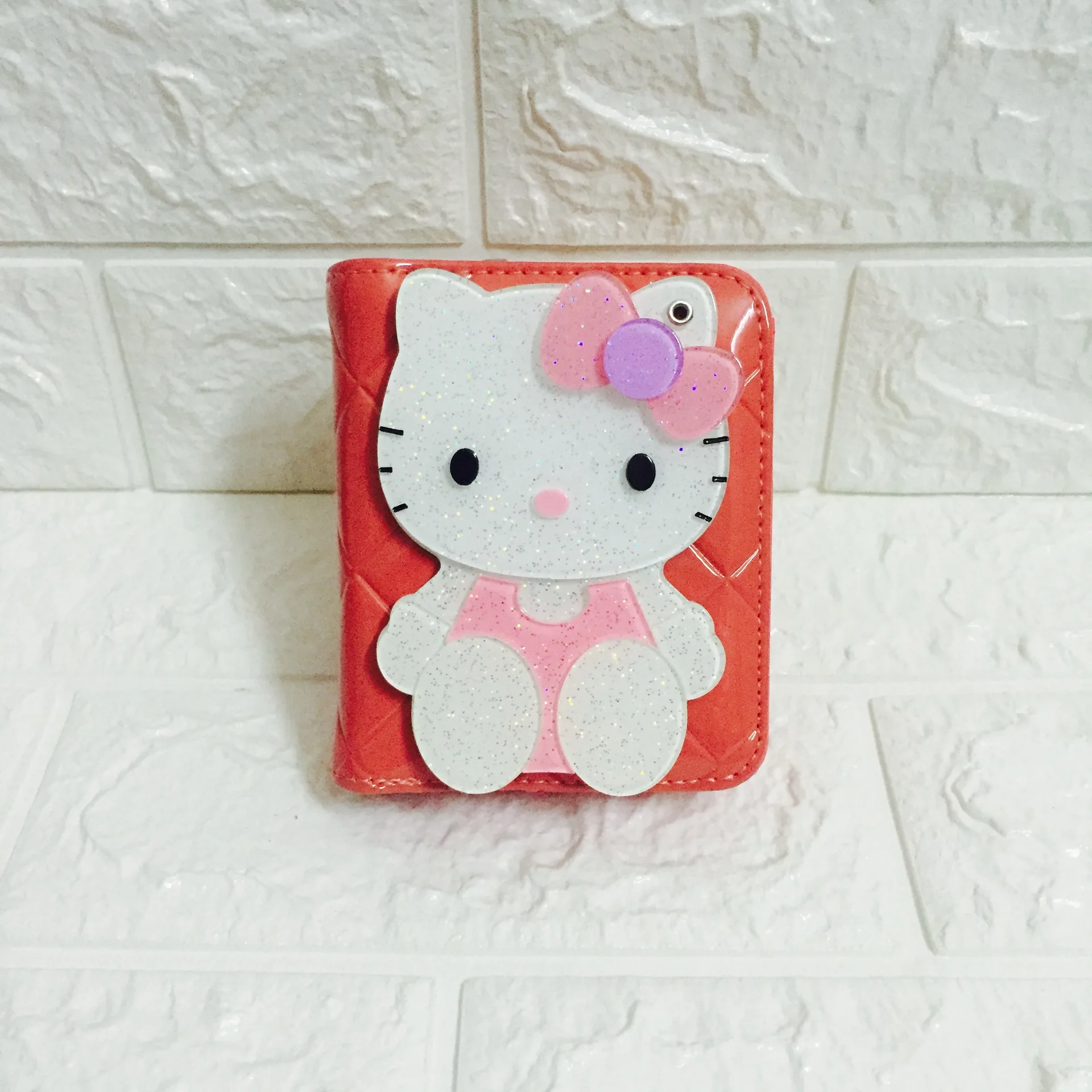 Доллар цена карман hello kitty кошельки короткие маленькие милые женские кожаные бумажники, Женский кошелек Carteira Feminina 45