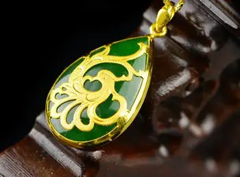 

Gold inlay and Tian Yubiyu with Fenglaiyi Pendant h2#
