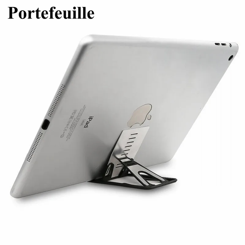 Portefeuille Universal Cell Phone Mini Card Stand Pocket Holder Desk Dock Cradle Table Desktop Kickstand for iPhone 6 7 iPad air (6)