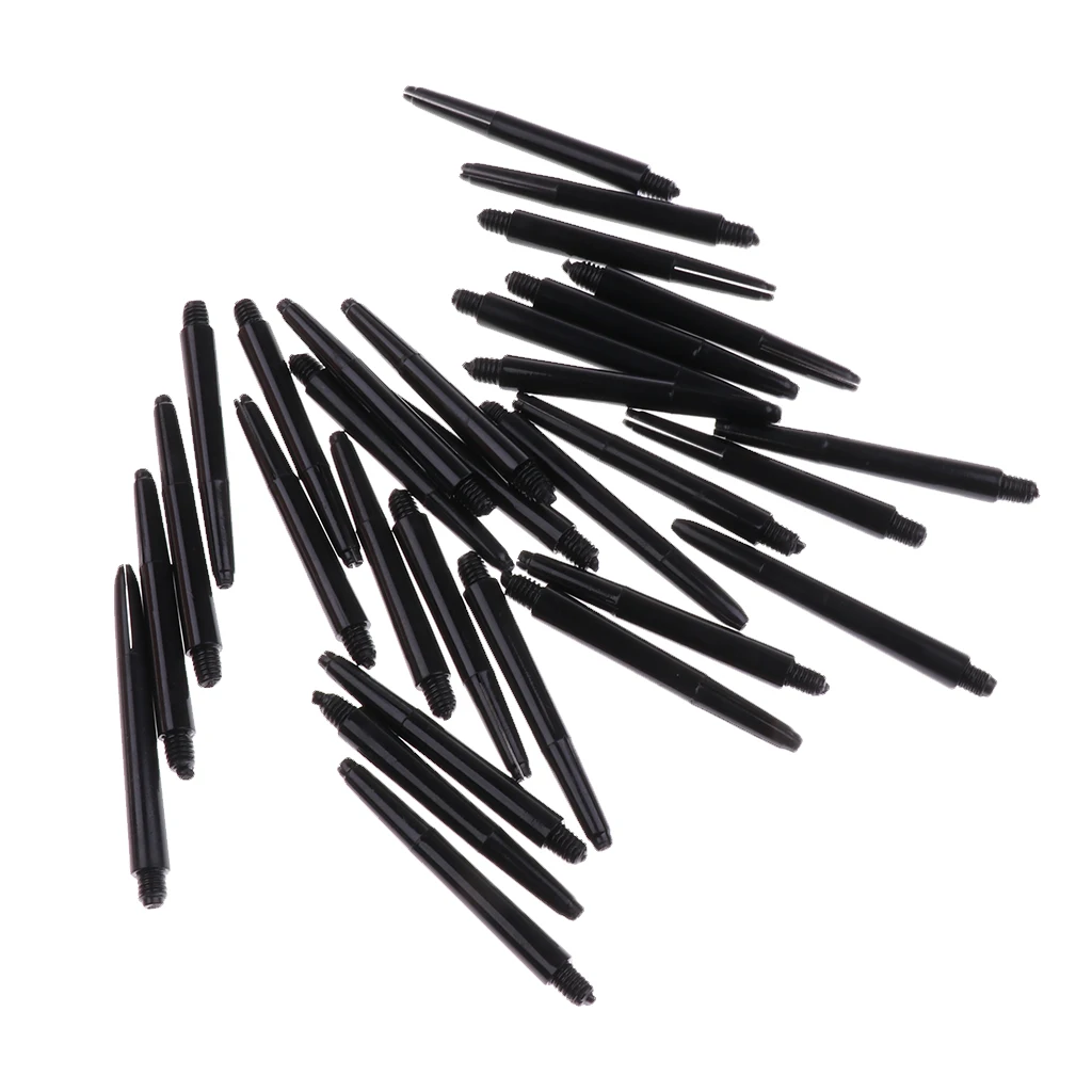 MagiDeal 90Pcs Durable Nylon 2BA Thread Dart Shafts Dart Stems Medium 43mm for Steel/Soft Tips Darts Accessories