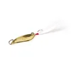 1-2pcs/lot Metal Fishing spoon Lures 2.5g 3.5g 5g Gold Sliver artificial Sequins Spinner with Feather Tackle Wobblers Hard Baits ► Photo 1/5