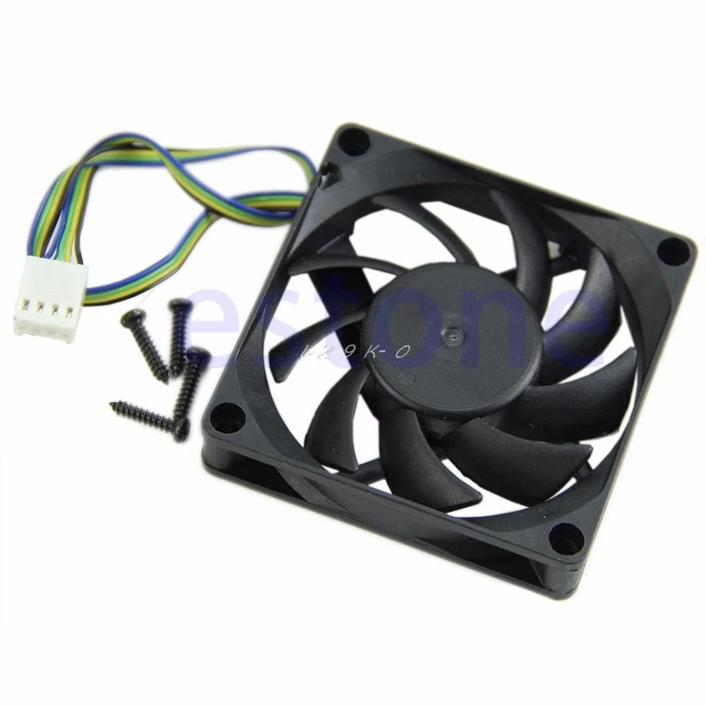 

HOT 70mm x 15mm Brushless Fan DC 12V 4 Pin 9 Blade Cooler Cooling