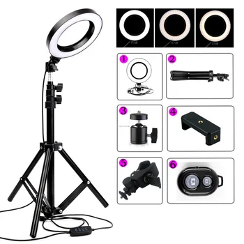 

Ring Light Dimmable LED Ring Light &Tripod Studio Annular Lamp photography Lighting Studio Camera Photo youtube selfie light