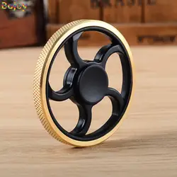 Пальцевый Спиннер Непоседа spinnerToys узор Спиннер ручной медный Металл Спиннеры и СДВГ взрослых детей развивающие гироскопа игрушечные