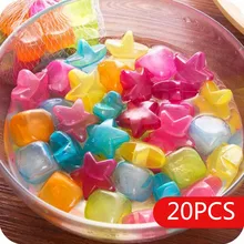 20 шт Вечерние инструменты лимонная звезда формы кубики льда Пластиковые Многоразовые разноцветный самодельный Лед Куб физические охлаждающие инструменты KitchenTool
